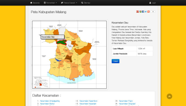 Peta Malang Web Preview