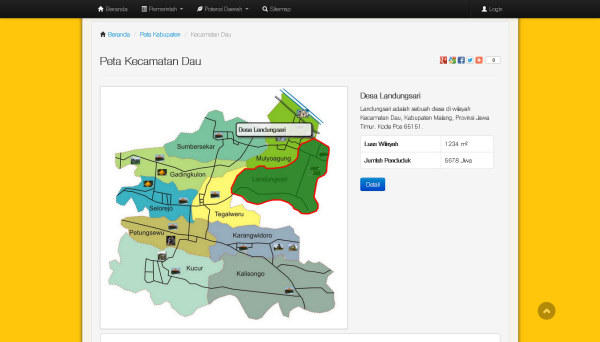 Peta Malang Web Preview