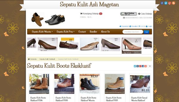 Sepatu Kulit Asli Magetan Web Preview